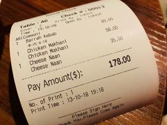 账单-克比叔叔印度餐厅Kebabs on the Grille(永康路分店)