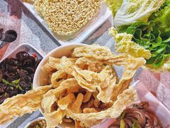 炸腐竹-墨脱石锅椰子鸡•香草鸭•东山羊(大东海店)