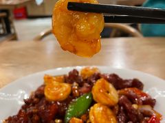 椒香虾仁爆鸡球-陈傻子餐厅(世纪都会店)