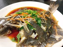 清蒸多宝鱼-京秀缘蒸汽海鲜农家菜大馅蒸饺