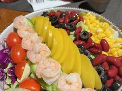 黄桃大虾沙拉-摇滚披萨(长春街店)