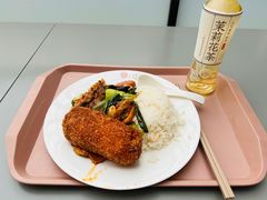 爆浆鸡排饭-北大家园食堂