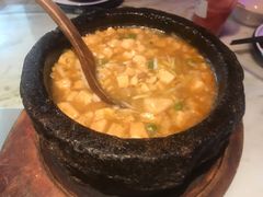 石锅鸡汤豆腐-绿茶餐厅(松江万达店)