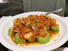 虫草花胜瓜蒸元贝-海湾壹品·粤菜·早茶·烤鸭(拱北店)