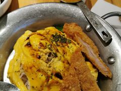 咖喱鸡排滑蛋饭-明记·茶餐厅(三迪欣天地店)