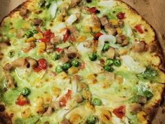 绿咖喱炸鸡披萨-达美乐比萨(商城路店)