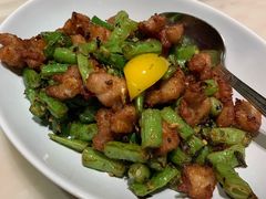 榄菜四季豆炒鸡脆骨-汤城小厨•粤菜•靓汤(西直门凯德MALL店)
