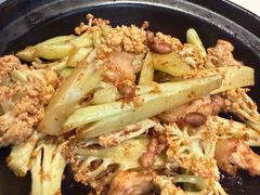 堂烹鱼籽酱花菜-狮王府淮扬菜(夫子庙老门东店)