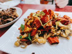 脆椒辣鱿鱼-兴国苑酒店