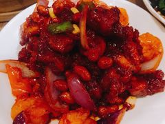 椒香虾仁爆鸡球-陈傻子餐厅(世纪都会店)