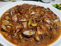 茄子炖蚬子-日丰园海肠水饺·老字号大连海鲜(和平广场店)