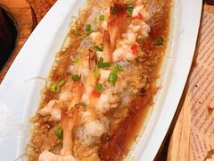 蒜蓉粉丝虾-绿茶餐厅(蓝色港湾店)