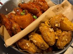 炸鸡一半一半-富乐满韩国正宗炸鸡韩国料理(虹泉路店)