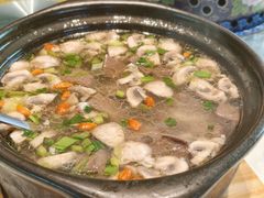 蘑菇肉丝鹅血汤-金典银峰老鹅馆·昆山菜(亭林公园店)