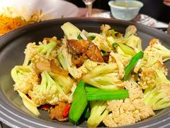 干锅有机菜花-小河盐帮·私家菜·烤鸭(三元桥·霄云路店)