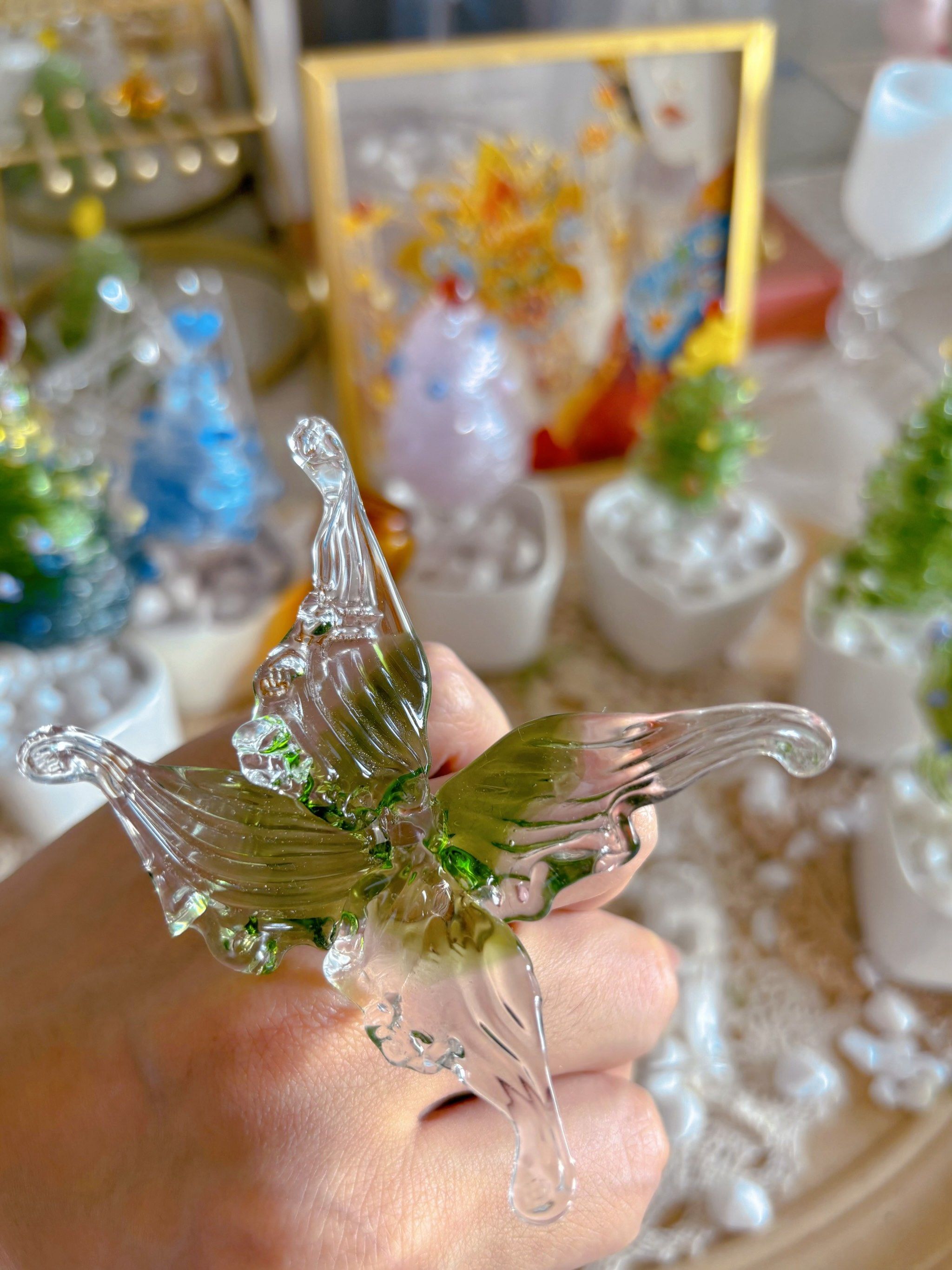 02第一次尝试制作玻璃手工艺品.没想到这么好玩.