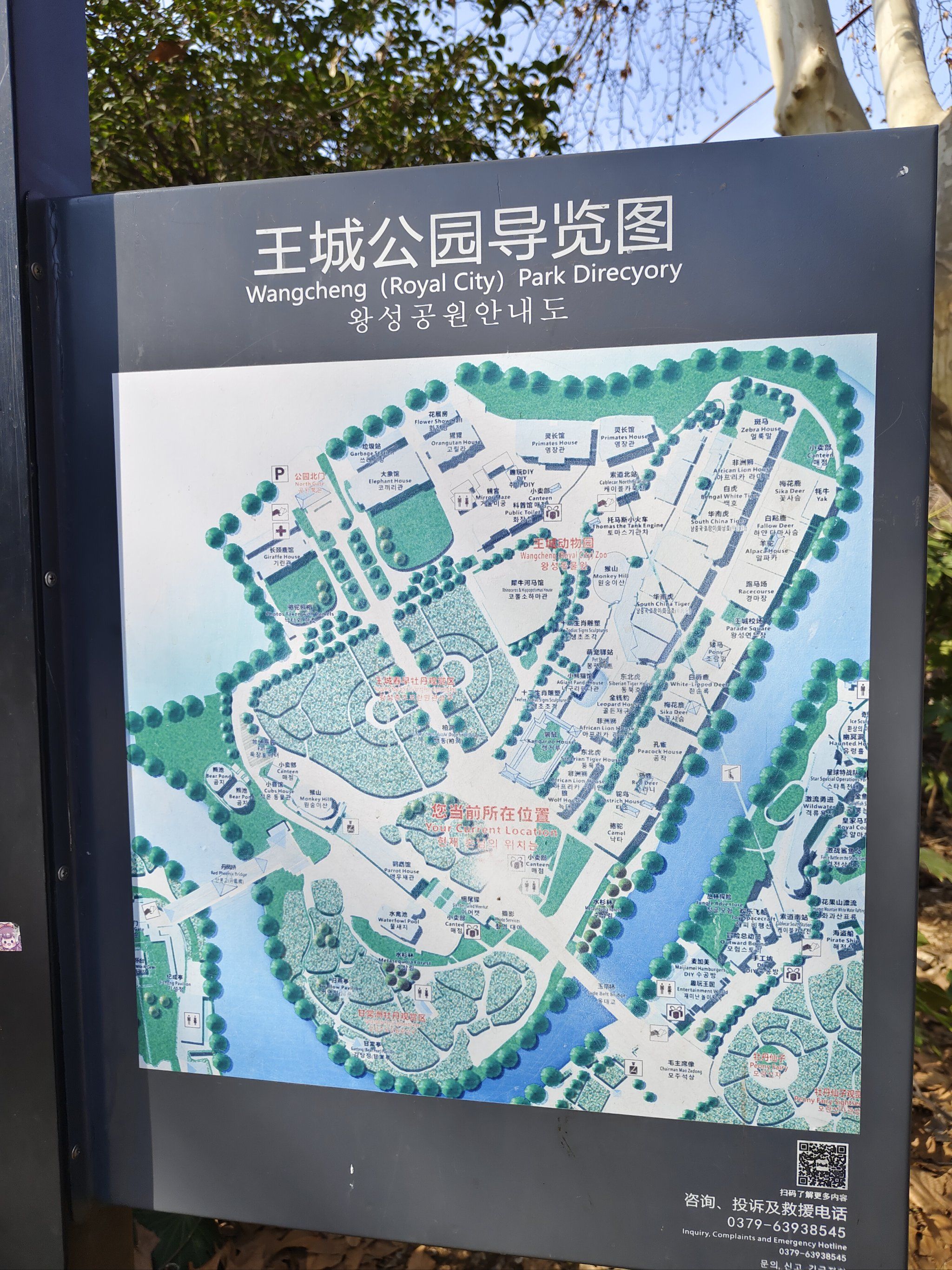 王城公园导览图简单-千图网