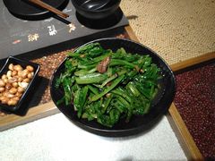 豆豉鲮鱼油麦菜-潮十三潮汕砂锅粥(高新四路大都荟店)