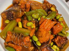毛豆米烧公鸡-桃花印巷江南小馆(朝阳路店)