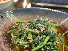 酸笋炒空心菜-浩海火燒雲傣家菜(静安芮欧店)