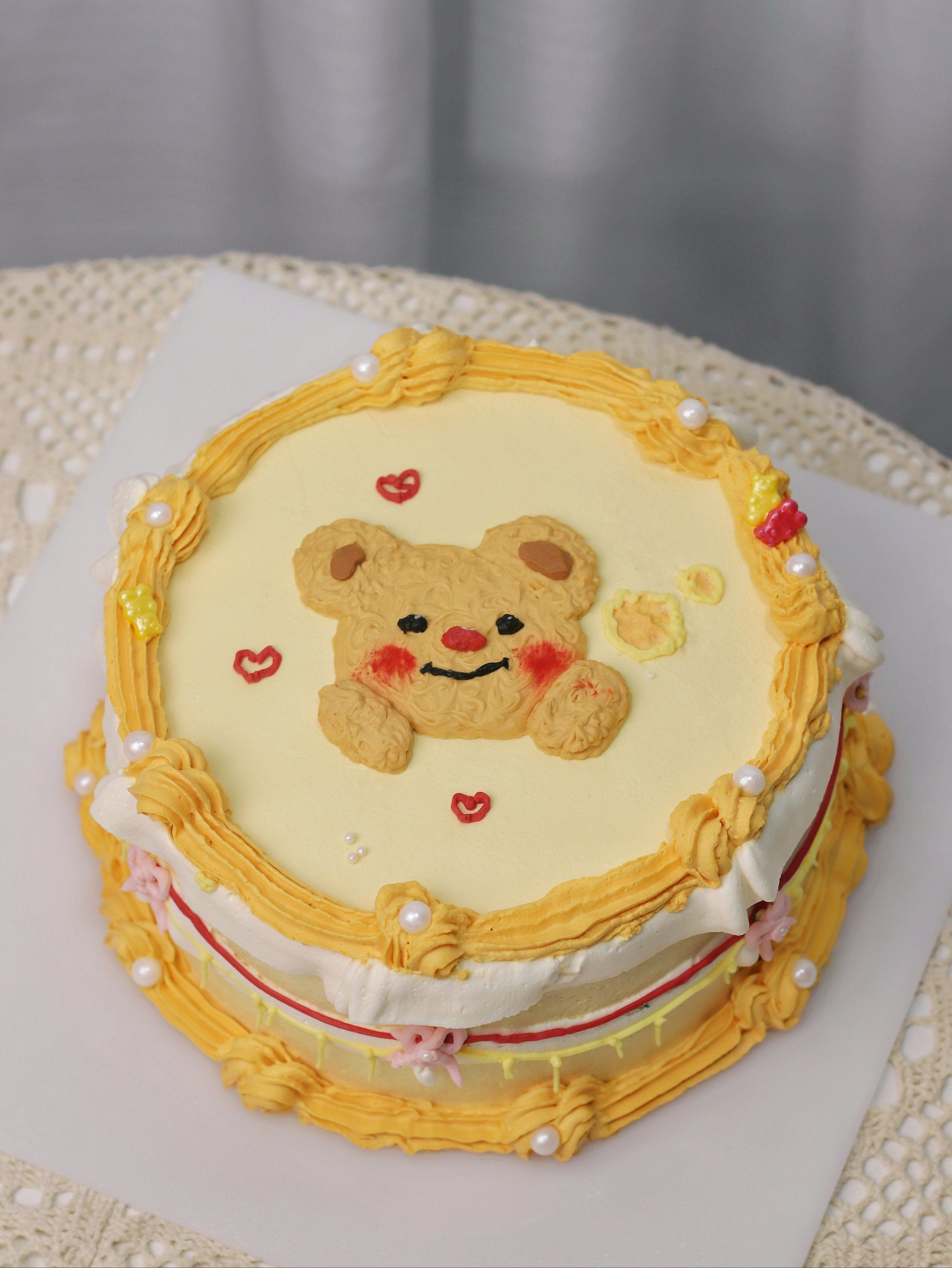 小熊蛋糕 甜蜜满分哦