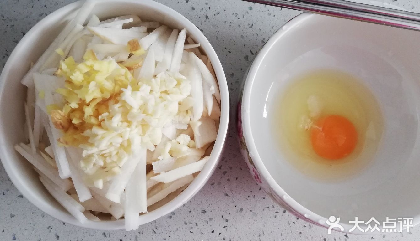 家常菜——白萝卜丝炒鸡蛋