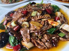 肝腰合炒-豆腐脑花