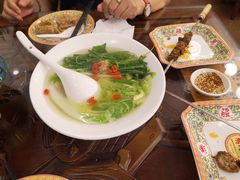 清汤瑶柱浸双蔬-烤肉季饭庄