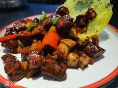 黑椒牛肉粒-渔民船说·北塘海鲜·天津菜·海肠捞饭(北塘古镇店)