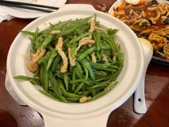 砂煲扁豆丝-北平小馆·烤鸭·家常菜(磨房北里店)