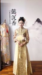 -懿沉香中式嫁衣礼服秀禾服龙凤褂马来褂旗袍总店