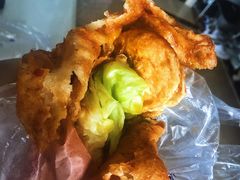 -小红车炸蛋葱油饼