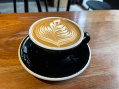 Latte-black rainbow coffee