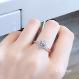成都钻戒定制美美哒80分钻戒上手