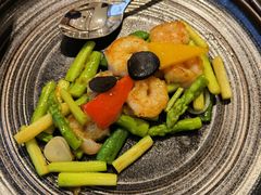 港式芦笋炒虾仁-泰悦一品·粤菜·烤鸭·茶点(金融街店)