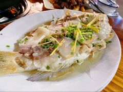 咸肉蒸鱼-新长岭大酒店酒楼