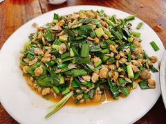 韭菜炒螺肉-二水炒鸡店