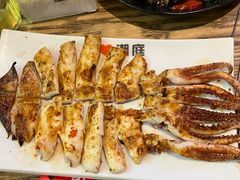 烤鱿鱼-潮庭·大连海鲜·炭火烧烤·扇贝王(大连店)