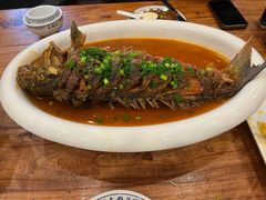 煎烧黄河大鲤鱼-老雒阳面馆·水席·洛阳菜(王城路店)