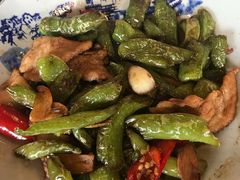 尖椒炒肉-盐官日光域房车营地·有盐餐厅