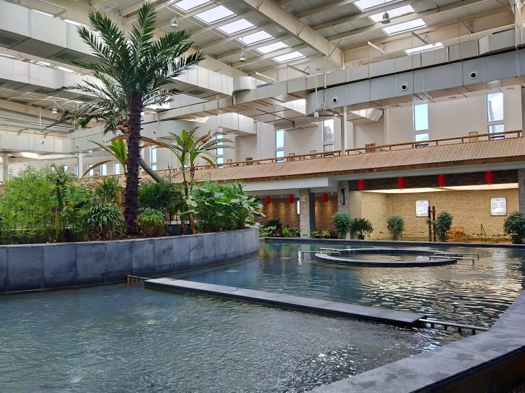 兰州新区休闲处 敦湖温泉走一遭