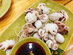 芥末白灼八爪鱼-贞姨美食·老字号海鲜大排档