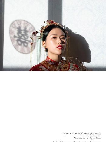 温婉，独特别具一格 中式新娘造型已经成为新人们结婚首