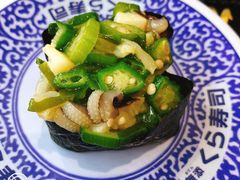 乌贼秋葵军舰-KURA寿司(博多中洲店)