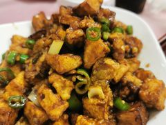 尖椒炒茄丁-乐乐餐厅(湘子庙街店)
