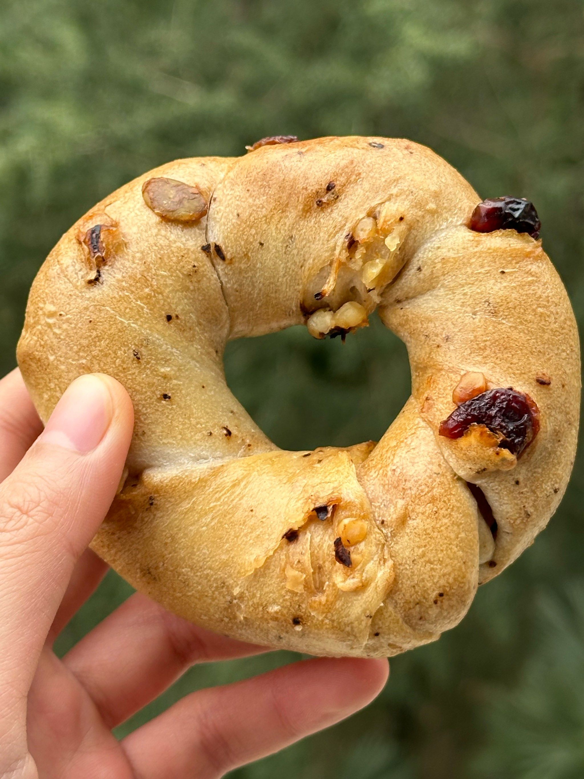 减脂吃的坚果贝果