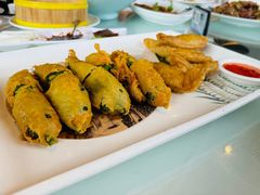 脆炸猪颈肉拼让尖椒-寻味顺德·顺峰山庄(大良店)