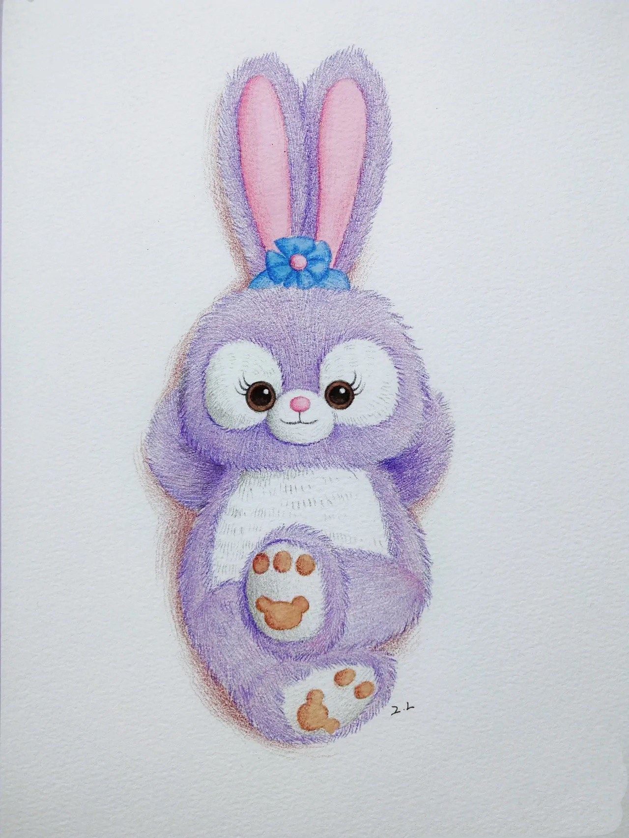 彩铅手绘一个星黛露直击你的少女心