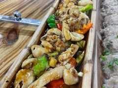 竹筒酸笋炒大肠-竹一味·竹筒饭