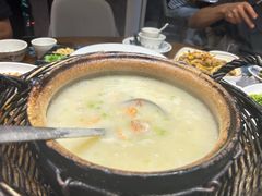 贝柱鲜虾粥-潮三爷砂锅焗海鲜·生腌·海鲜粥(朝晖店)